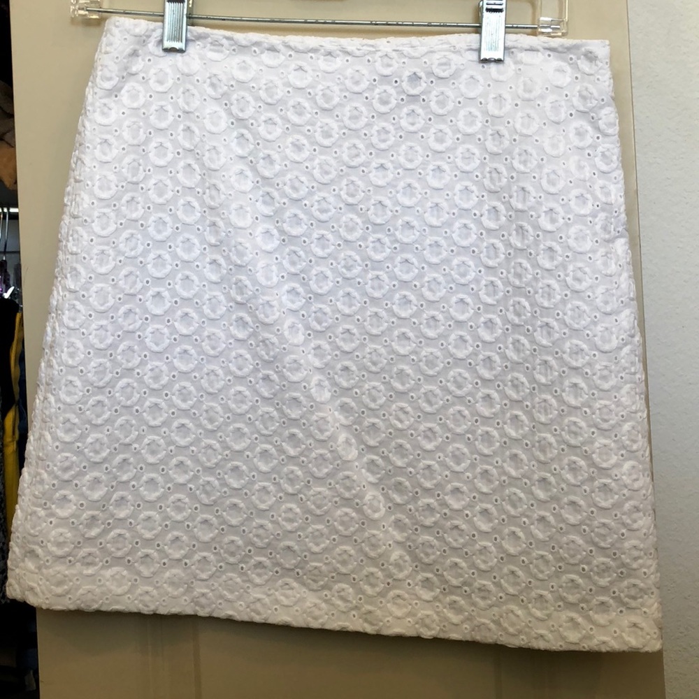 White Eyelet Skirt